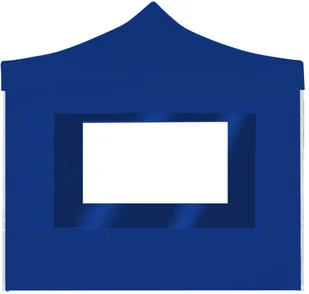 vidaXL Namiot imprezowy ze ściankami, aluminium, 2x2 m, niebieski - Pawilony ogrodowe - miniaturka - grafika 4