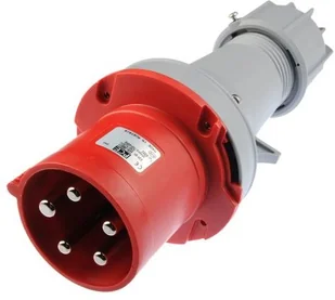 PCE Wtyczka przenośna 63A 5P 400V czerwona IP44 POWER TWIST 0351-6 0351-6 - Gniazdka elektryczne - miniaturka - grafika 2