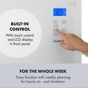 Klarstein Klarstein Norderney Grzejnik konwekcyjny termostat timer 2000 W 30 m kolor biały ACO14-Norderney2000W - Ogrzewanie przenośne Klarstein Klarstein Norderney Grzejnik konwekcyjny termostat timer 2000 W 30 m kolor biały ACO14-Norderney2000W - Ogrzewanie przenośne - miniaturka - grafika 4
