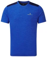 Koszulki sportowe męskie - RONHILL RONHILL Koszulka biegowa męska LIFE S/S TEE granatowa - miniaturka - grafika 1
