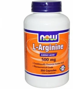 Now Foods L-arginina 500mg (100 kap) 871E-205C9 - Aminokwasy - miniaturka - grafika 2