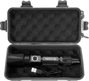 Yato LATARKA AKUMULATOROWA 10W 900LM IP64 LI-ION 3,7V 2200MAH ZASIĘG 200M POWERBANK ZOOM - Latarki - miniaturka - grafika 4