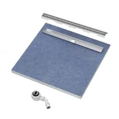 Syfony - Schedpol Schedline Collection Schedline Slight Line brodzik podpłytkowy z maskownicą SLIGHT-STAMP 90x90x5/12,5 cm 10ST.1S3-9090 10ST.1S3-9090 - miniaturka - grafika 1