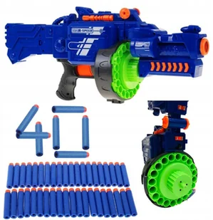 Hasbro Blaze Wyrzutnia Karabin Automat na naboje piankowe - Zabawki militarne - miniaturka - grafika 7