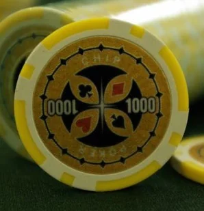 MAKSTOR.pl PROFESJONALNY ZETON DO GRY Z NOMINALEM 1000 KASYNO POKER ZTN100 (ZTN1000) - Zestawy do pokera - miniaturka - grafika 2