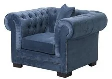 Dekoria Fotel Chesterfield Classic Velvet Midnight 118x96x77cm 118x96x77cm 006-498 - Fotele - miniaturka - grafika 3