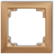 Klawisze i ramki - Karlik Deco Soft złoty metalik ramka 1-krotna 8DRSO-1 8DRSO-1 - miniaturka - grafika 1