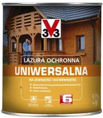 Farby i impregnaty do drewna - V33 Lazura ochronna 6 lat orzech 0 75 l - miniaturka - grafika 1