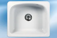 Zlewozmywaki - Brenor Pegasus Biały - miniaturka - grafika 1