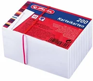 Zakładki indeksujące - Herlitz Herlitz 50019397 fiszki A8, białe, 170 g/m2, 200 sztuk zgrzewane 50019397 - miniaturka - grafika 1