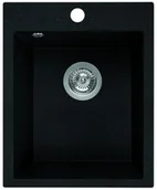 Zlewozmywaki - Laveo Chichi czarny 1-komorowy - miniaturka - grafika 1