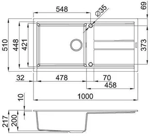 Elleci BEST 480 white K96 KERATEK PLUS (LKB48096) - Zlewozmywaki - miniaturka - grafika 4