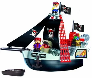Ecoiffier Abrick Klocki Zestaw Statek Piracki z figurkam 3130 - Klocki - miniaturka - grafika 6