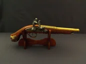 Repliki - broń - Denix SA REPLIKA PISTOLET SKAŁKOWY NA STOJAKU MODEL 1077L+801 1077L+801 - miniaturka - grafika 1