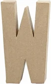 Pozostałe akcesoria dla plastyków - Creativ Company AS Creativ Company, duża litera "W", Papier Mache, 20,5 cm - miniaturka - grafika 1