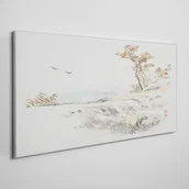 Obrazy i zdjęcia - PL Coloray Obraz Canvas Morze Drzewa Ptaki Ścieżka 100x50cm - miniaturka - grafika 1