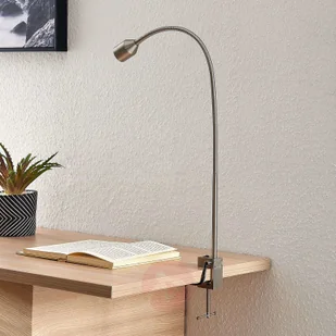 Lindby Lindby Hanilo lampa z klipsem LED, nikiel - Lampy stojące - miniaturka - grafika 2