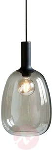 Nordlux Lampa wisząca Alton szklany klosz szary dym 23cm - Lampy sufitowe - miniaturka - grafika 2