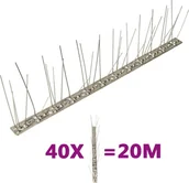 Zwalczanie i odstraszanie szkodników - vidaXL Kolce przeciw ptakom 5 rzędów stal nierdzewna 40 szt. 20 m 149134 - miniaturka - grafika 1