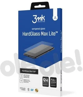 3MK Szkło HardGlass Max Lite do iPhone 12/12 Pro - Szkła hartowane na telefon - miniaturka - grafika 2