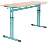 Meble do szkół i przedszkoli - Ławka, stół szkolny 2 osobowy Antek Bis regulowany 2- 4, 5- 7 1300x500 - miniaturka - grafika 1