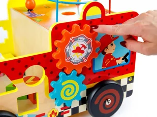 HH POLAND DREWNIANY CHODZIK EDUKACYJNY STRAŻ POŻARNA PCHACZ HH-HM013238 - Pchacze - miniaturka - grafika 8