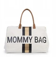Torby i organizery dla mam - Childhome Torba Mommy Bag Paski Czarno-złote!!! - miniaturka - grafika 1