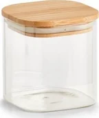Pojemniki kuchenne - Zeller Słoik do przechowywania z bambusową pokrywką kwadratowy 800 ml 10x10x11 cm 19567 - miniaturka - grafika 1