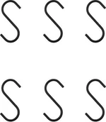 Wieszaki i stojaki - House Doctor Haczyki Snap małe czarne 6 szt. 262000002 - miniaturka - grafika 1