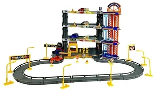 Import LEANToys Zestaw Super Garaż Poziomowy Parking + 6 Autek 1194 - Tory, garaże, parkingi - miniaturka - grafika 2