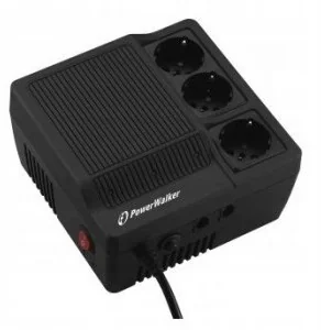 PowerWalker STABILIZATOR NAPIĘCIA AVR 1000VA 3X SHUKO OUT AVR1000 - Zasilacze awaryjne UPS - miniaturka - grafika 4