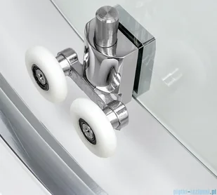 NEW TRENDY New Varia drzwi przesuwne 100x190 cm szkło przejrzyste D-0189A | - Akcesoria do armatury i ceramiki - miniaturka - grafika 4