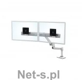 Ergotron LX Dual bezpośrednio do monitora Biały dopuszczalne obciążenie do 63,5 cm 25 cale 0,9  5 kg. Pro wyświetlacz 33 cm podnieść VESA 75 X 75 100 X 100 MM 45-489-216 - Uchwyty do telewizora - miniaturka - grafika 2