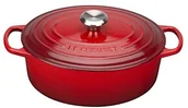 Brytfanny - Le Creuset Signature brytfanna, odporna na zarysowania, owalna, czerwony, 40 cm 21178400602430 - miniaturka - grafika 1