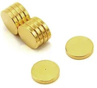 Dekoracje domu - first4magnetsTM first4magnets  f656s-10 Gold Plated  dołki na North Face na magnes, opakowanie z 10, metalowa, srebrna, o średnicy 12 MM X 2 MM grubości, 25 x 10 x 3 cm F656S-10 - miniaturka - grafika 1