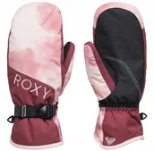 Rękawice narciarskie - Roxy rękawiczki Jetty Mitt - MFC1/Silver Pink Tie - miniaturka - grafika 1