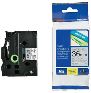 Brother TZEM961 do PT550/9x00PC/3600 fol lam srebr - Papier do drukarek - miniaturka - grafika 3