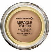Pudry do twarzy - Max Factor Miracle Touch Foundation podkład z kwasem hialuronowym dla gładkiej i równomiernej skóry, 1 opakowanie (1 x 12 g) - miniaturka - grafika 1