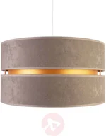 Lampy sufitowe - DUOLLA Lampa wisząca Duo, szara/złota - miniaturka - grafika 1