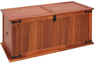 vidaXL Skrzynia, 79 x 34 x 32 cm, lite drewno akacjowe - Inne meble do salonu - miniaturka - grafika 17