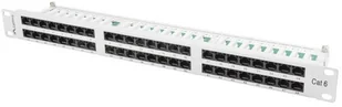 Lanberg Patch panel 48 port 1U CAT.6 Szary PPU6-1048-S - Akcesoria do szaf serwerowych - miniaturka - grafika 4