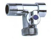 Zawory i kraniki - unimet ZAWÓR KULOWY TRÓJDROŻNY 1/2*1/2*3/4 KOLOR KART - miniaturka - grafika 1