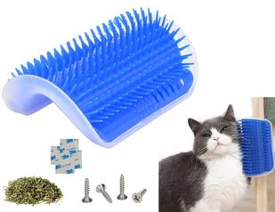 Szczotka Dla Kota Kotów Drapak Narożny +kocimiętka - Szczotki i furminatory - miniaturka - grafika 2