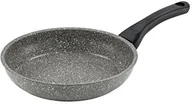 Patelnie - Barazzoni monolitica patelnia aluminiowa wygląd kamienia pokryta marmotech, dno i dno indukcyjne aluminium/stal,  20 cm, Made in Italy, szary 85510602089 - miniaturka - grafika 1