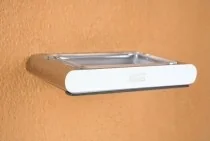 Art Platino Liwio mydelniczka naścienna, chrom LIW-56070 - Mydelniczki i dozowniki mydła - miniaturka - grafika 2