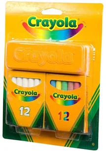 Crayola Zestaw Kredy białej i kolorowej 98268 - Przybory szkolne - miniaturka - grafika 4