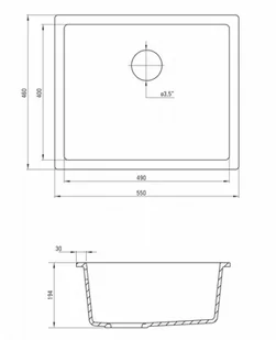 Deante Corda ZQA G10C - Zlewozmywaki - miniaturka - grafika 4