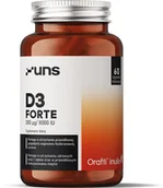 Witaminy i minerały dla sportowców - UNS D3 Forte 200ug/8000IU 60vegcaps - miniaturka - grafika 1