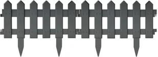 vidaxl Obrzeża trawnikowe, 25 szt., antracytowe, 10 m, PP! 314683 - Ogrodzenia - miniaturka - grafika 3