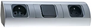 Orno Gniazdo meblowe ORNO OR-AE-1304 z wyłącznikiem 2 x 230V - Gniazdka elektryczne - miniaturka - grafika 3
